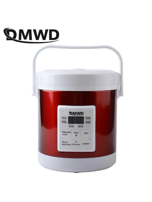 Нет бренда DMWD Мини-рисоварка 1.6 л Красный, Russian panel, Red 12V-24, 1,6 л, фото 2