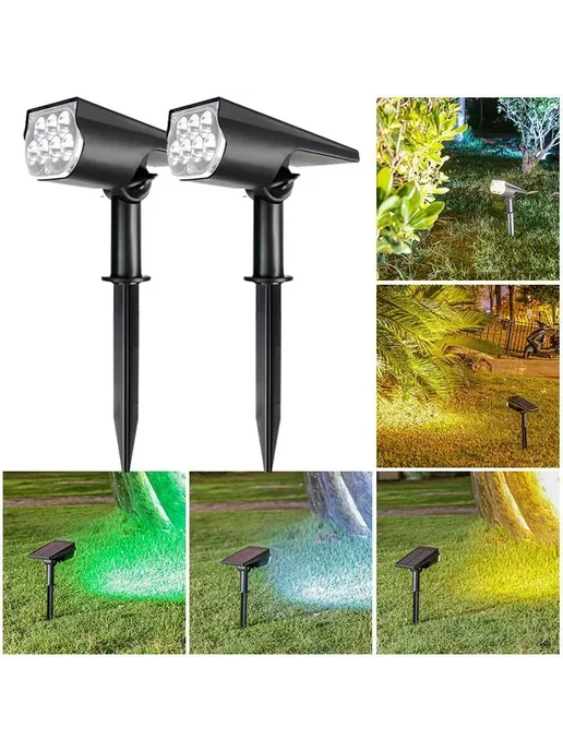 Нет бренда Солнечный прожектор 7LED Warm White, белый, фото 2
