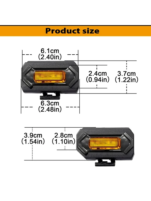 Gtinthebox Фонарь решетки Smoked Lens Amber для Toyota Tacoma TRD Sport, вариант, фото 2
