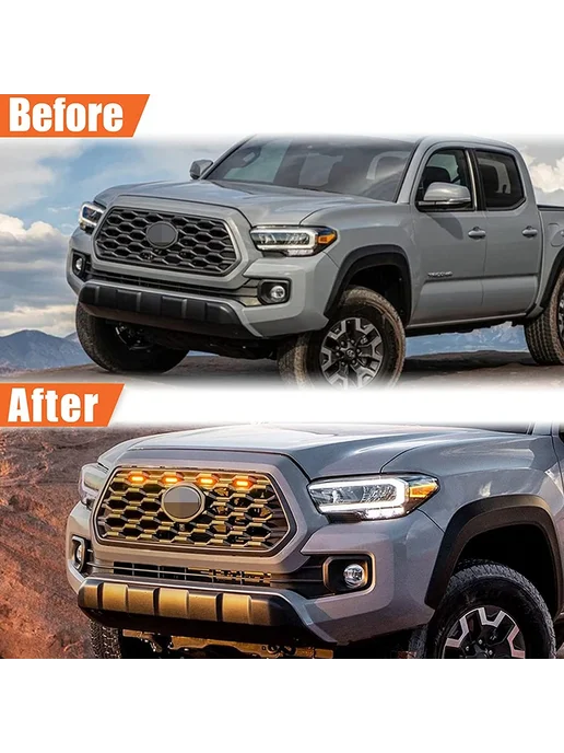 Gtinthebox Фонарь решетки Smoked Lens Amber для Toyota Tacoma TRD Sport, белый, фото 6