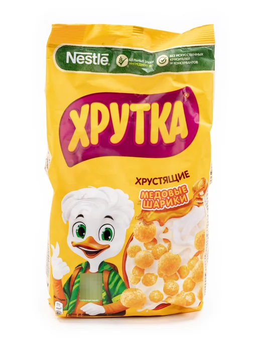 Nestle Готовый завтрак Нестле Хрутка медовые шарики, 230г, 2 шт, 230 г, 2 шт, фото 2