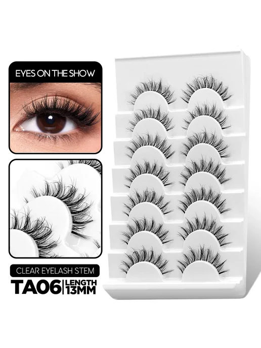 Groinneya пушистые накладные ресницы 7 Pairs-TA06, вариант