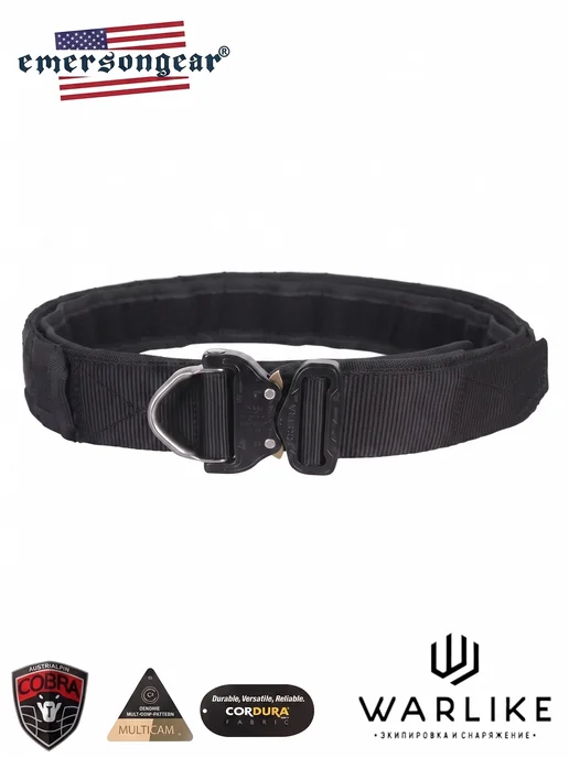 EmersonGear Пояс тактический разгрузочный COBRA Combat Belt, черный, фото 2
