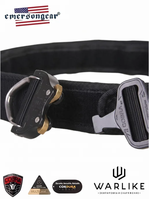 EmersonGear Пояс тактический разгрузочный COBRA Combat Belt, черный, фото 7