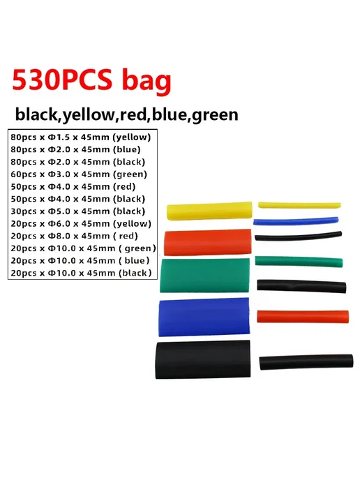 ELECAPITAL Термоусадочные трубки 127pcs bag, 127 шт