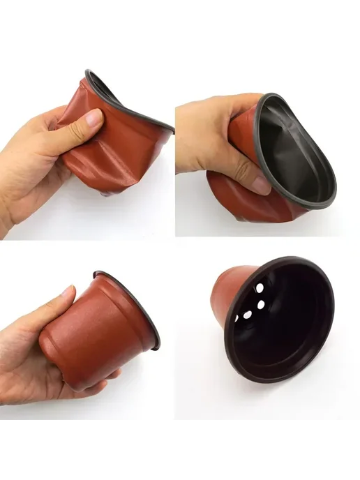 Нет бренда Детский горшок пластиковый, цвет 9cm-20pcs, 10cm-50pcs, фото 5