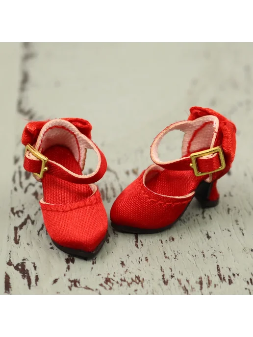 Нет бренда Красные туфли для куклы Blyth ICY DBS, красный