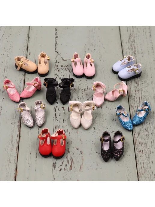 Нет бренда Красные туфли для куклы Blyth ICY DBS, красный, фото 2