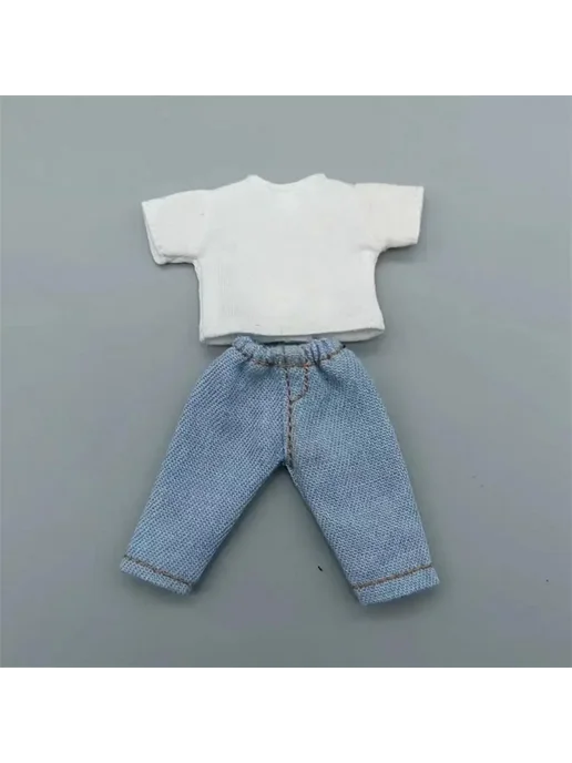 Нет бренда Джинсовые штаны для куклы OB11 Light Blue, голубой, фото 4