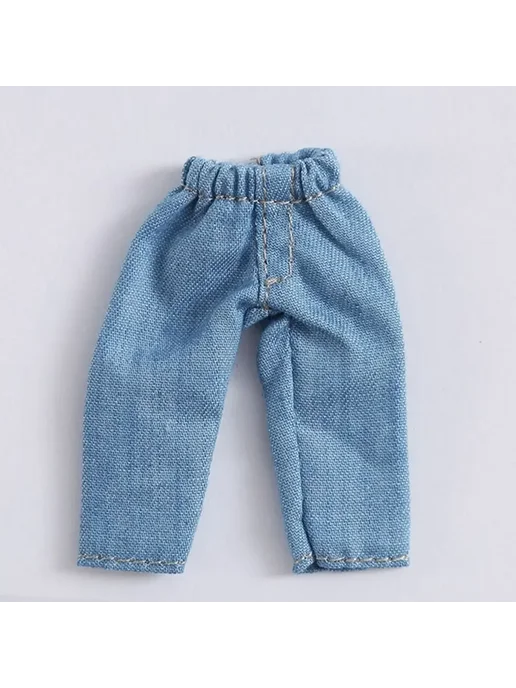 Нет бренда Джинсовые штаны для куклы OB11 Light Blue, синий, фото 7
