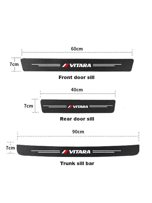 Нет бренда Наклейки на порог suzuki 1Pcs Trunk VITARA, 1 шт, фото 3