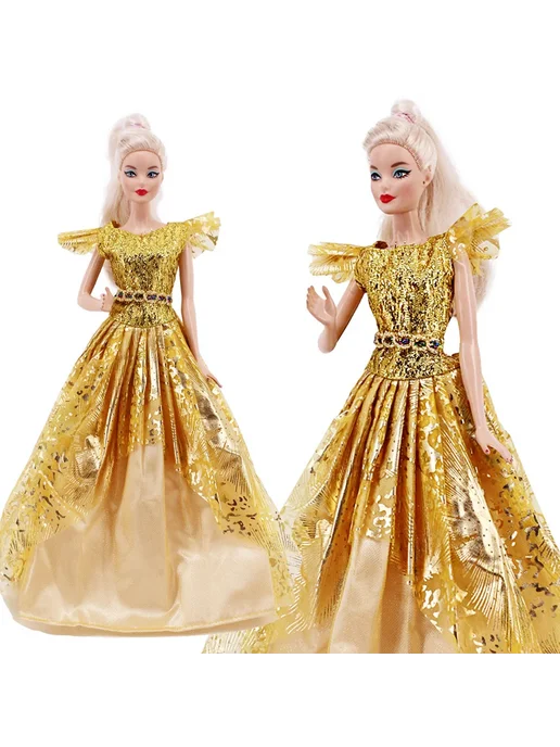 luckdoll Платье для куклы розовый, L544, розовый, фото 5