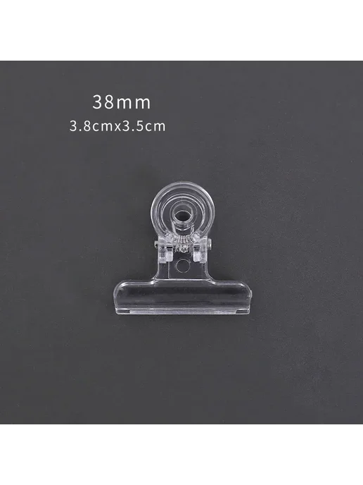 Прозрачные зажимы для бумаги 22mm, 10шт, 10 шт