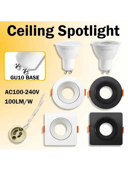 Gatetop Светильники GU10 LED 3Вт 20pcs 120d 4000K, 3 Вт, 20 шт, фото 2