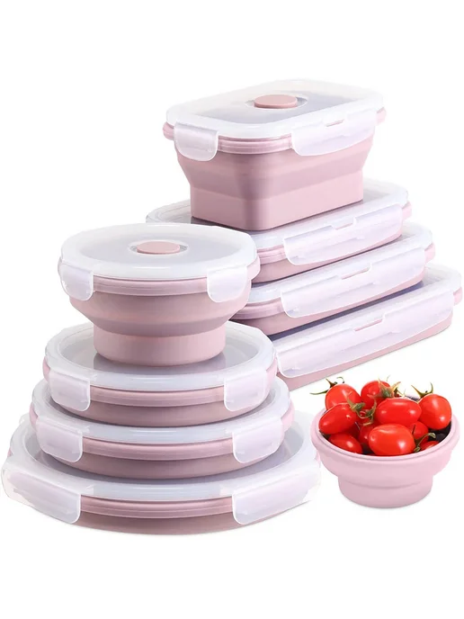 Контейнер для еды складной 1200ML Green, 1,2 л, фото 2