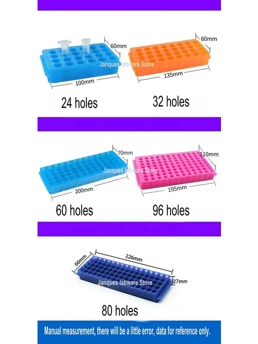 Нет бренда Двусторонний пластиковый стойка для центрифуги 60 holes, вариант, фото 4