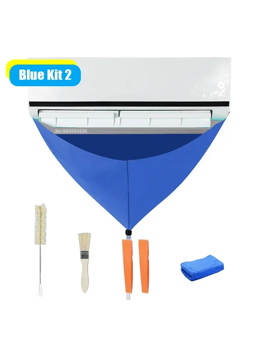 Нет бренда Крышка для чистки кондиционера Blue Kit 2, синий