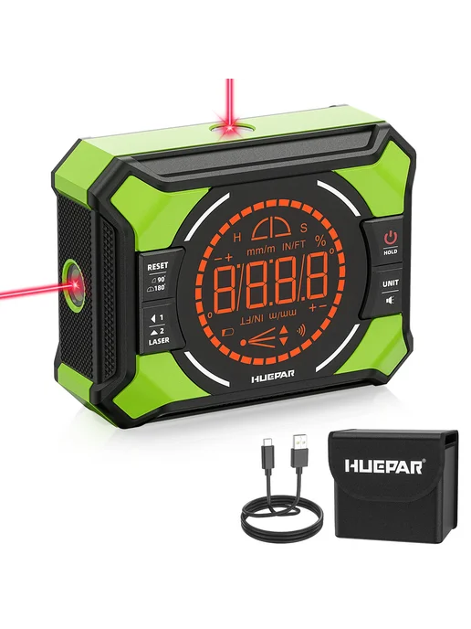 huepar AG2L Цифровой угломер, 2 л