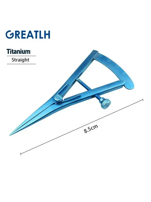 GREATLH Штангенциркуль Castroviejo титан, Type 6, 8.5 см, титан