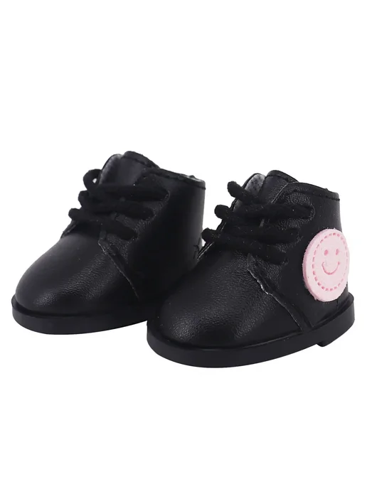 luckdoll Черные ботинки для кукол Paola Reina, xm1059, черный
