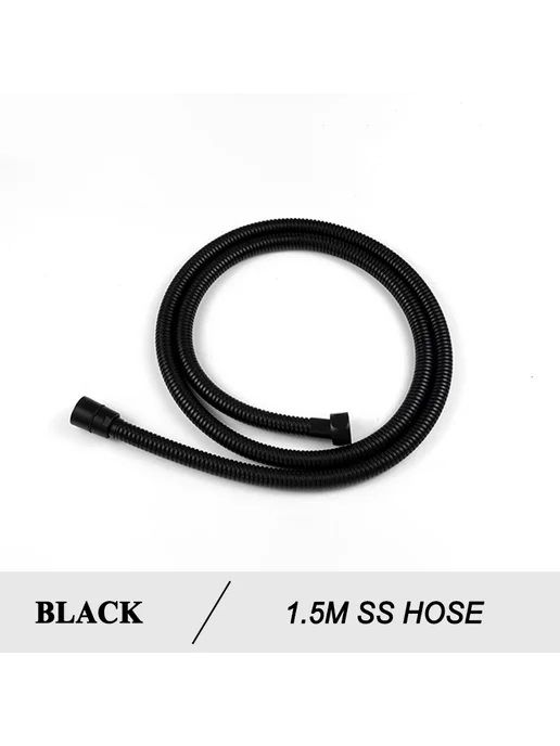 bonderis Черный биде распылитель 1.5м SS Hose, 1,5 м