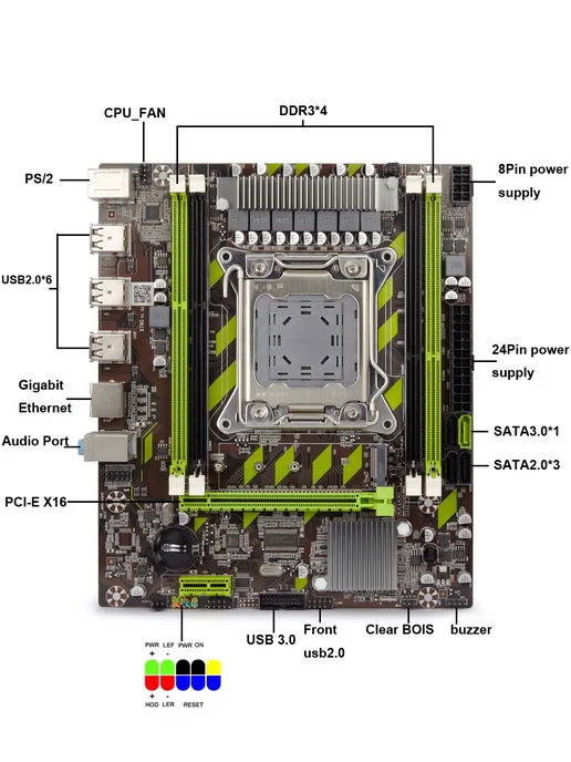 Atermiter Материнская плата X79 поддерживает процессоры Intel LGA2011, вариант, фото 4