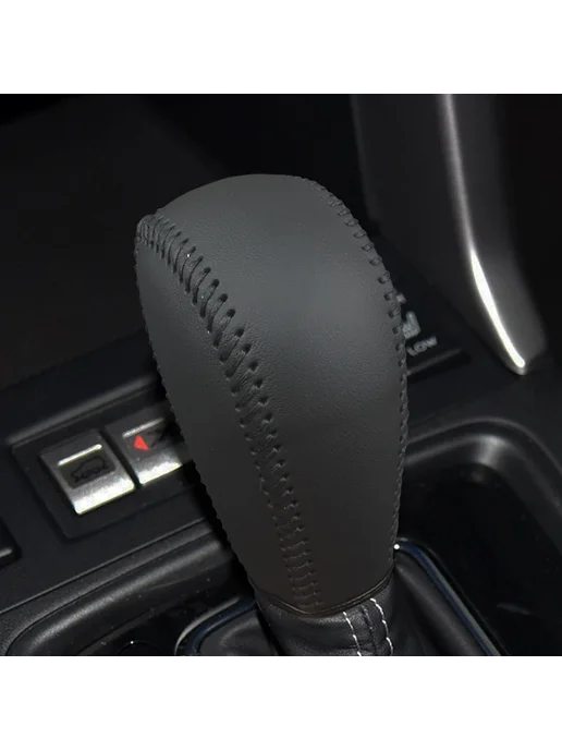 Чехол на ручку КПП из искусственной кожи, черный, Subaru For, черный