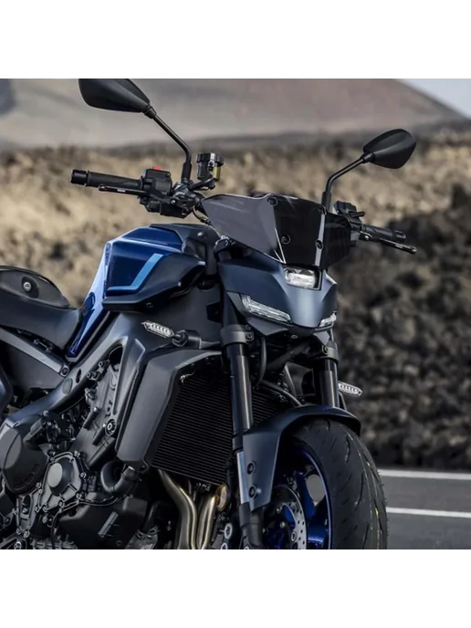 DEBUT CHIVALRY Передний ветровик YAMAHA MT-09 Light gray, серый, фото 3