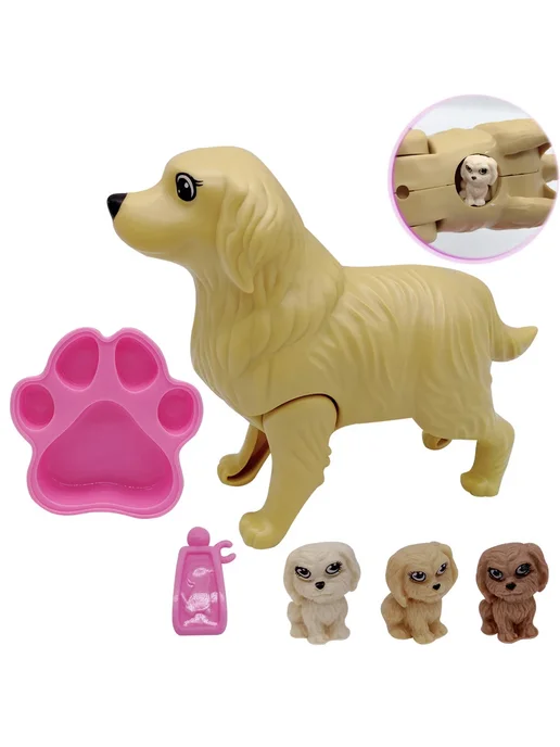 Нет бренда Аксессуары для кукол Barbie set 7, розовый, фото 2