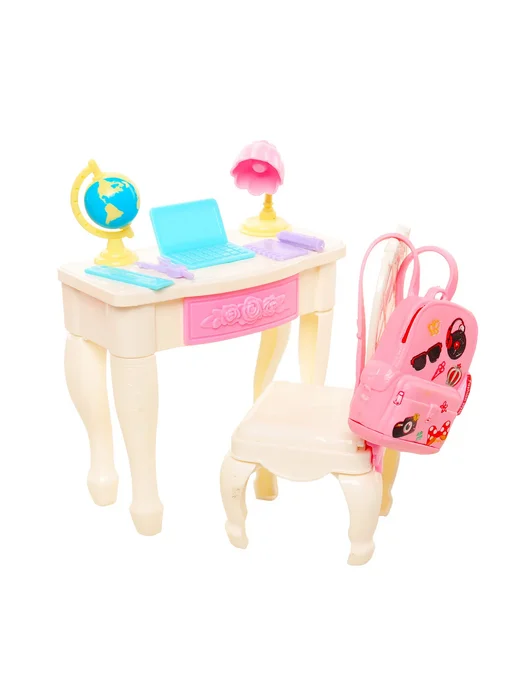 Нет бренда Аксессуары для кукол Barbie set 7, розовый, фото 4