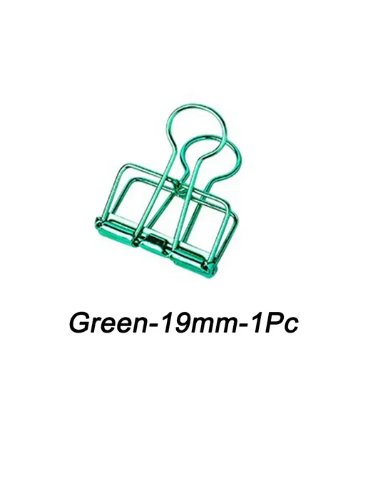Нет бренда Металлические зажимы Green-19mm, зеленый