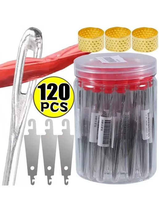 Нет бренда Швейные иглы из нержавеющей стали 3sets 120PCS, 120 шт, фото 4