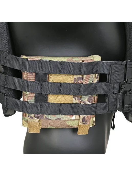 TACTIFANS Тактические сумки-накладки MOLLE 6x6 из нейлона, 2 шт. Бежев, 6x6, 2 шт, фото 7