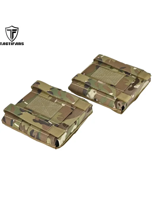 TACTIFANS Тактические сумки-накладки MOLLE 6x6 из нейлона, 2 шт. Бежев, 6x6, 2 шт, фото 2