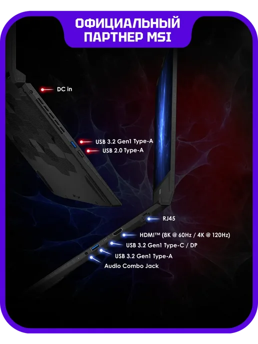 Ноутбук Katana 17 B2RVEK 17.3" Intel 5 16Gb SSD1Tb RTX4050, 16 ГБ, 1 ТБ, фото 4