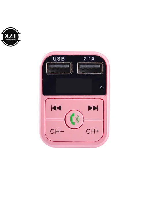 WYMECT Автомобильный FM-передатчик Bluetooth с двумя USB, белый, черный, фото 2