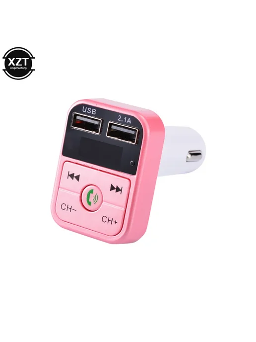 WYMECT Автомобильный FM-передатчик Bluetooth с двумя USB, белый, черный, фото 4