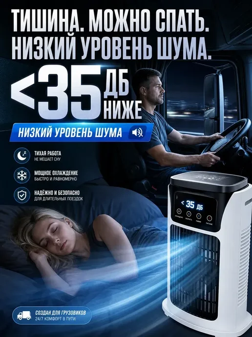 Мини кондиционер в машину от прикуривателя, белый, фото 4