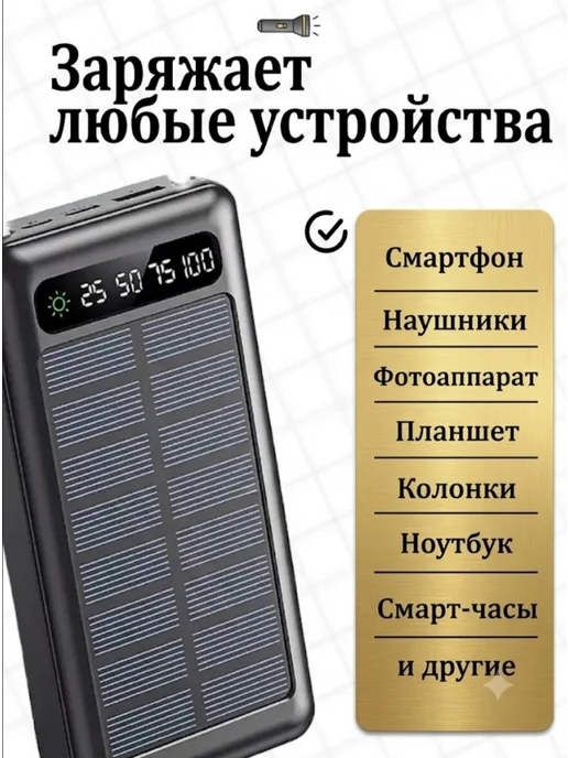 Повербанк 50000 мАч Внешний аккумлятор, 50000 мАч, фото 2