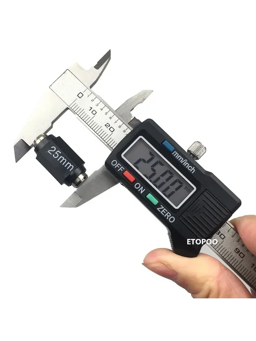 ETOPOO Цифровой штангенциркуль ET MEASURE 0-100 мм plastic, вариант, фото 6