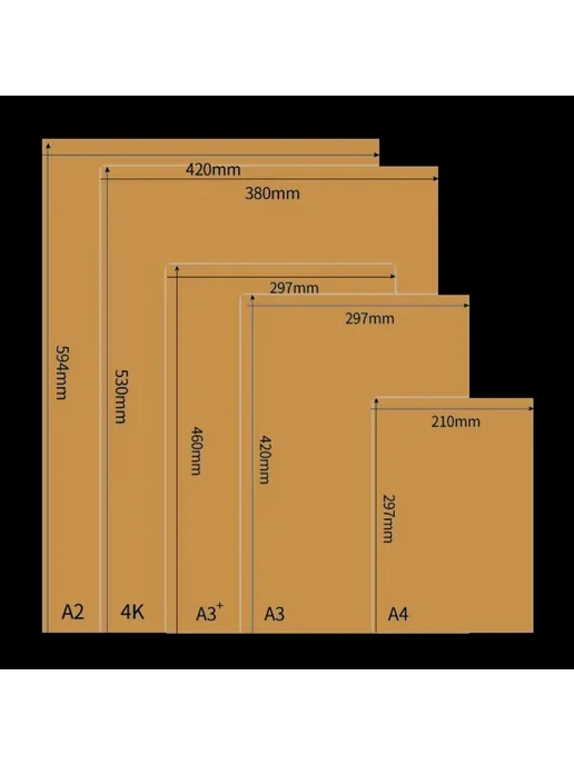 Нет бренда Крафт-бумага A4 2.5mm 10sheets, вариант, фото 3