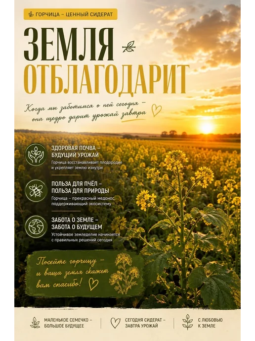 Семена Горчицы белой, вариант, фото 5