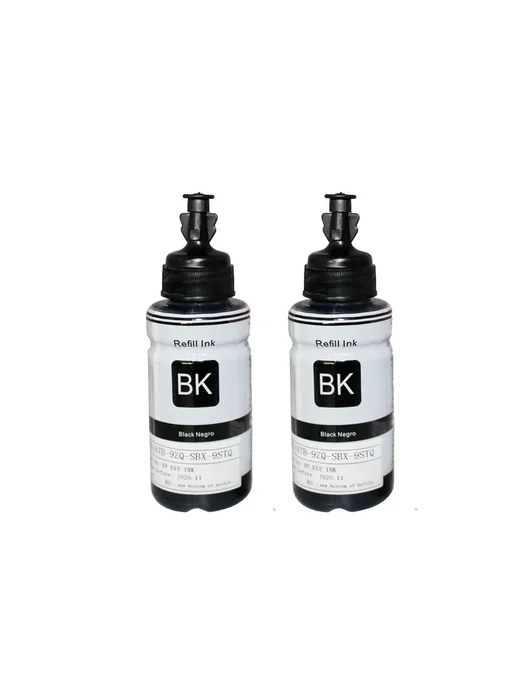Нет бренда Чернила для Epson T664 2BK 1C 1Y 1M, черный