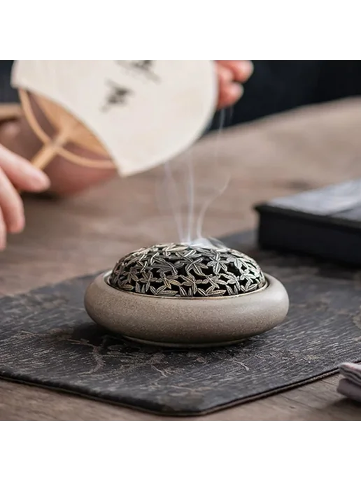 Нет бренда Керамический колодезный incense coil burner?, коричневый, вариант, фото 4