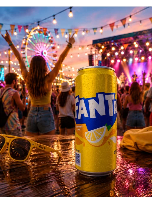 Coca-Cola Напиток Fanta лимон 12 штук по 330 мл Фанта Ж Б, 330 мл, фото 3