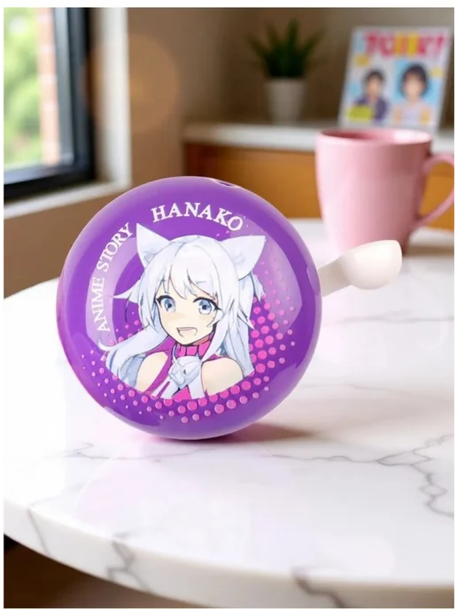 Vinca Sport Звонок велосипедный на руль Hanako, фиолетовый, фото 3