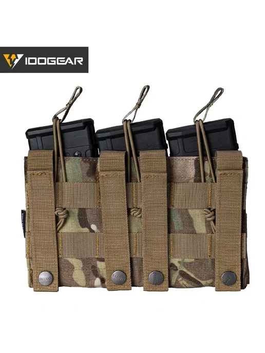 Нет бренда IDOGEAR Тройной чехол для магазинов 5.56 Coyote Brown, коричневый, фото 3