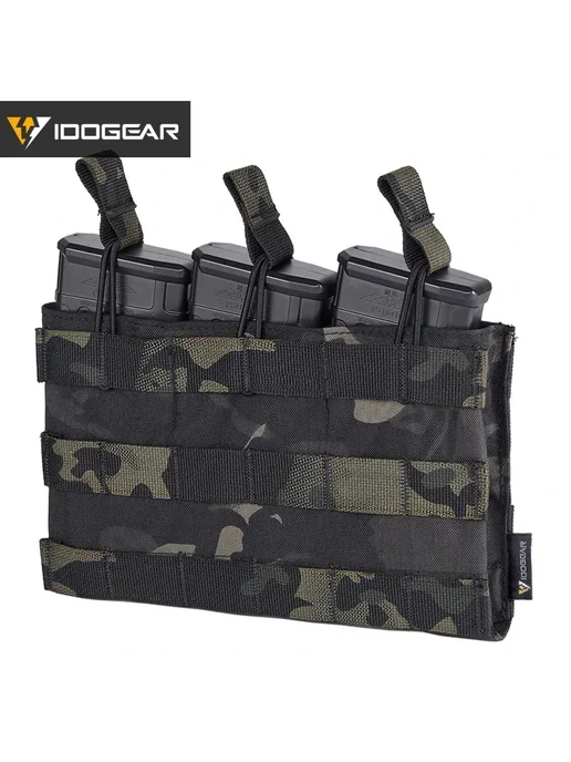 Нет бренда IDOGEAR Тройной чехол для магазинов 5.56 MCBK, черный