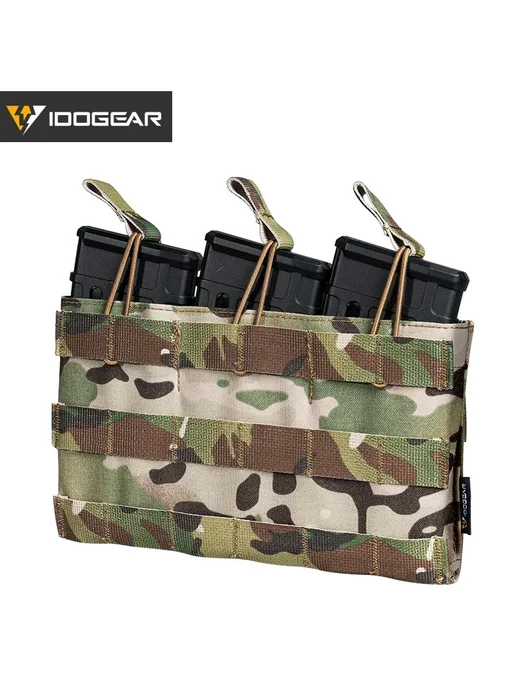 Нет бренда IDOGEAR Тройной чехол для магазинов 5.56 MCBK, черный, фото 2
