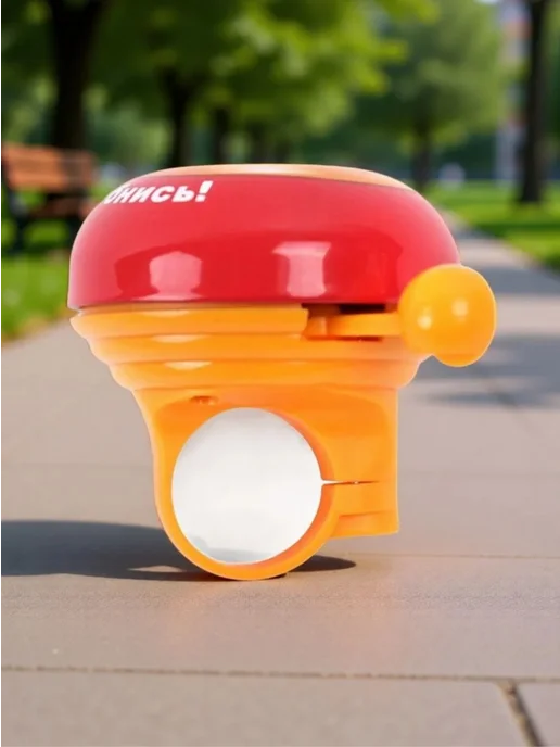Vinca Sport Звонок велосипедный на руль Smile, красный, фото 2